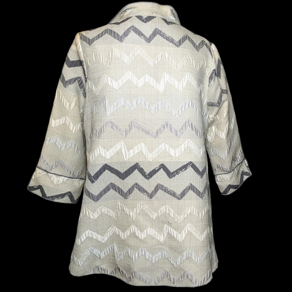 IC CONNIE K  VINTAGE CHEVRON JACKET, WOMEN'S MEDIUM - Picture 2 of 7